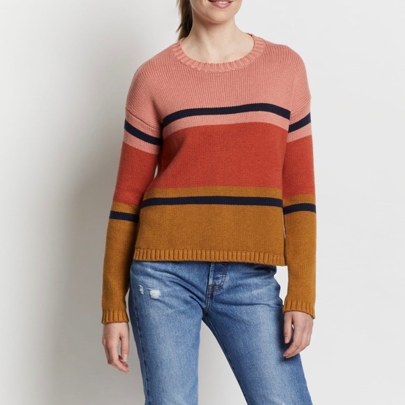 Pendleton Cotton/Wool blend Color Block Sweater - Picture 1 of 7